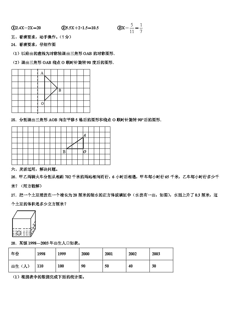 2023届吉林省长春汽车经济技术开发区第一小学数学六下期末复习检测试题含解析第3页