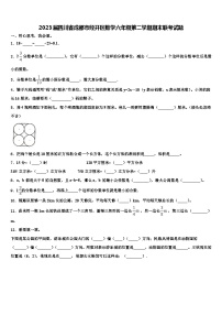 2023届四川省成都市经开区数学六年级第二学期期末联考试题含解析