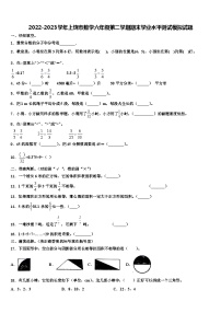 2022-2023学年上饶市数学六年级第二学期期末学业水平测试模拟试题含解析