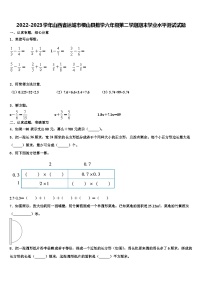 2022-2023学年山西省运城市稷山县数学六年级第二学期期末学业水平测试试题含解析