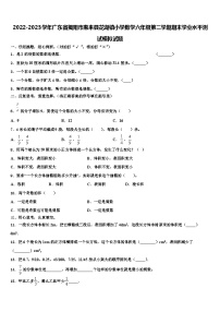 2022-2023学年广东省揭阳市惠来县花湖镇小学数学六年级第二学期期末学业水平测试模拟试题含解析