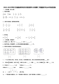 2022-2023学年江苏省扬州市经济开发区数学六年级第二学期期末学业水平测试试题含解析