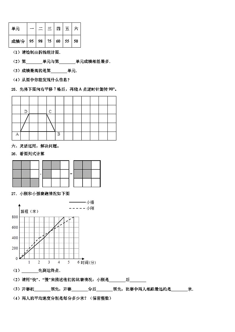 2022-2023学年甘肃省金昌市永昌县数学六下期末学业水平测试试题含解析第3页
