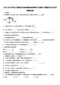 2022-2023学年辽宁省鞍山市台岫岩满族自治县数学六年级第二学期期末学业水平测试模拟试题含解析