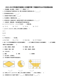 2022-2023学年黑河市爱辉区六年级数学第二学期期末学业水平测试模拟试题含解析