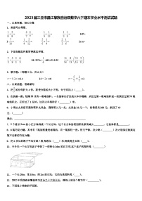 2023届三亚市昌江黎族自治县数学六下期末学业水平测试试题含解析