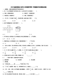 2023届安徽省六安市六年级数学第二学期期末考试模拟试题含解析