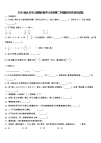 2023届大庆市让胡路区数学六年级第二学期期末综合测试试题含解析