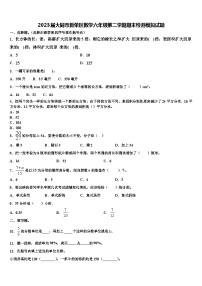 2023届大同市新荣区数学六年级第二学期期末检测模拟试题含解析