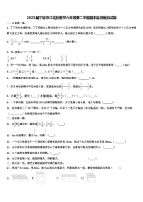 2023届宁波市江北区数学六年级第二学期期末监测模拟试题含解析