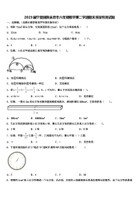 2023届宁夏回族吴忠市六年级数学第二学期期末质量检测试题含解析