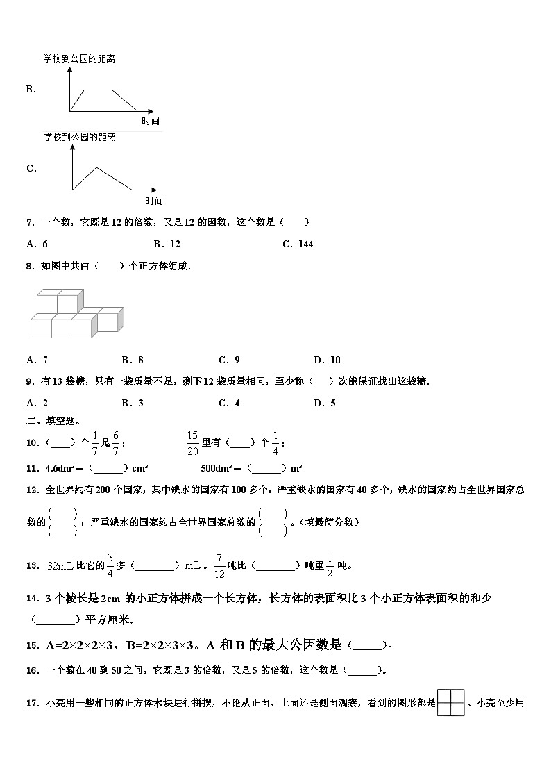 2023届四川省雅安市雨城区数学六年级第二学期期末综合测试试题含解析第2页