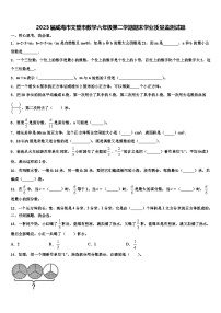 2023届威海市文登市数学六年级第二学期期末学业质量监测试题含解析