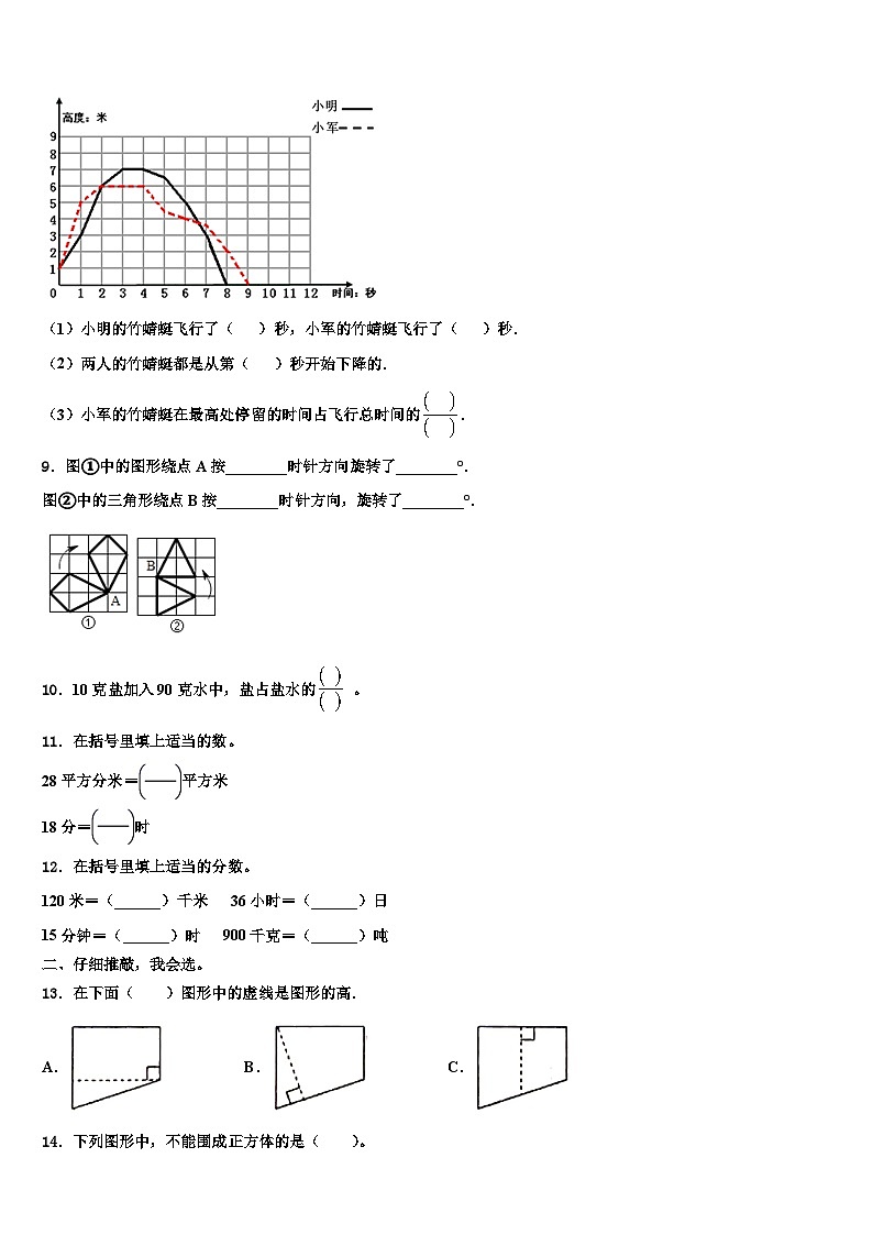 2023届安徽省滁州市明光市数学六年级第二学期期末质量跟踪监视试题含解析第2页
