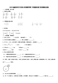 2023届宜宾市兴文县六年级数学第二学期期末复习检测模拟试题含解析