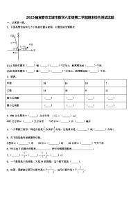 2023届宜春市丰城市数学六年级第二学期期末综合测试试题含解析