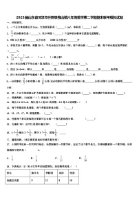 2023届山东省菏泽市巨野县独山镇六年级数学第二学期期末联考模拟试题含解析