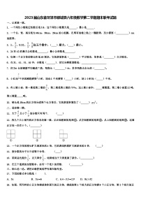 2023届山东省菏泽市郓城县六年级数学第二学期期末联考试题含解析