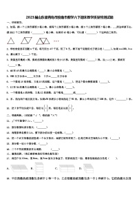 2023届山东省青岛市胶南市数学六下期末教学质量检测试题含解析