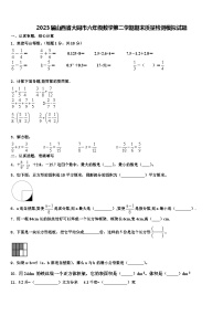 2023届山西省大同市六年级数学第二学期期末质量检测模拟试题含解析