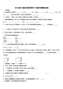 2023届广东韶关乐昌市数学六下期末经典模拟试题含解析