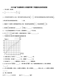 2023届广东省惠州市六年级数学第二学期期末达标检测试题含解析