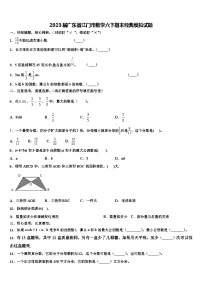 2023届广东省江门市数学六下期末经典模拟试题含解析