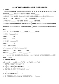 2023届广西南宁市横县数学六年级第二学期期末调研试题含解析