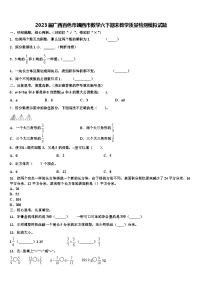 2023届广西百色市靖西市数学六下期末教学质量检测模拟试题含解析