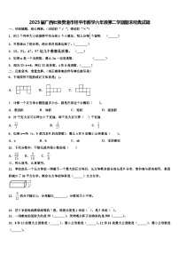 2023届广西壮族贵港市桂平市数学六年级第二学期期末经典试题含解析