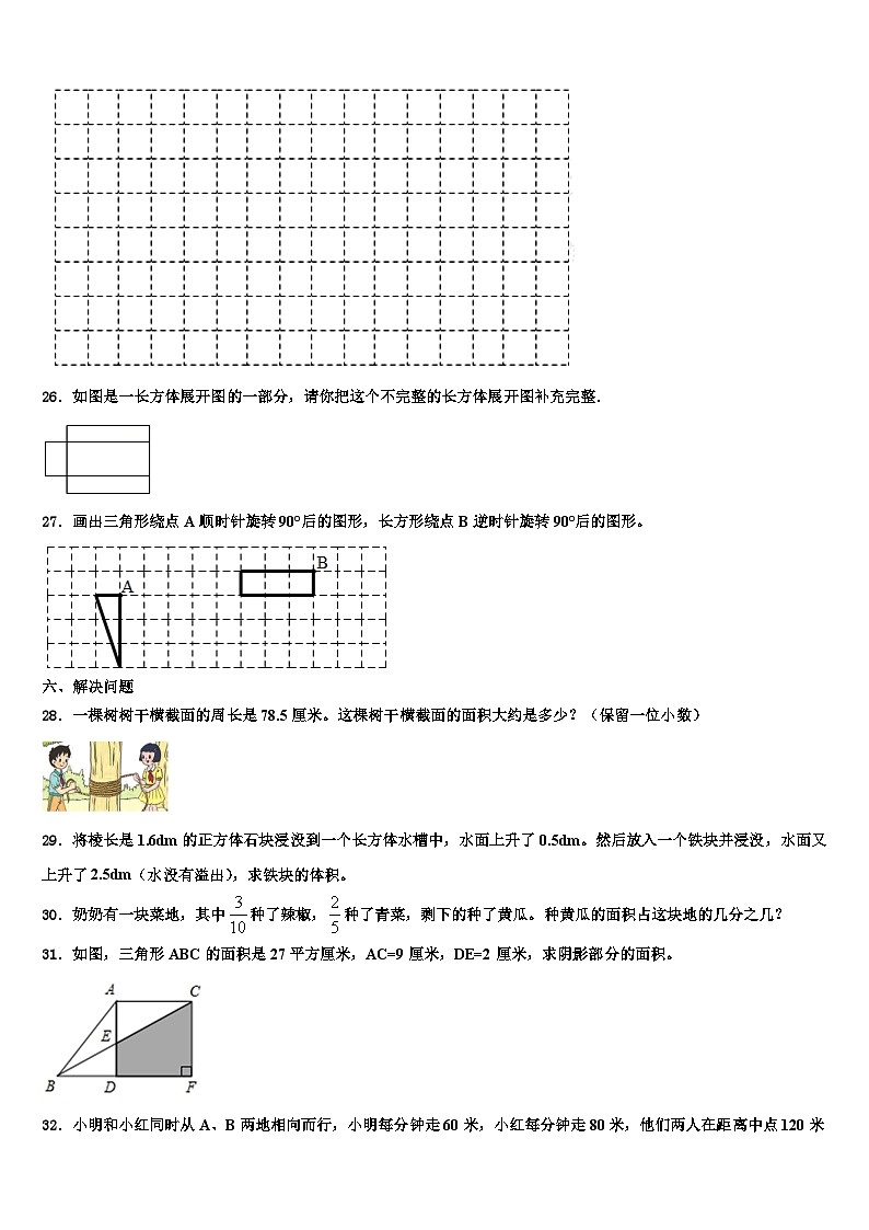 2023届广西壮族河池市金城江区数学六下期末检测模拟试题含解析第3页