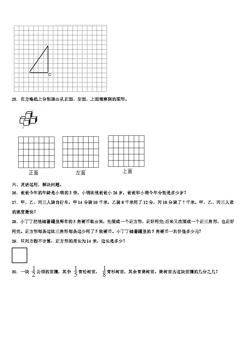 2023届建德市数学六下期末监测试题含解析第3页