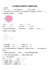 2023届康定县六年级数学第二学期期末统考试题含解析