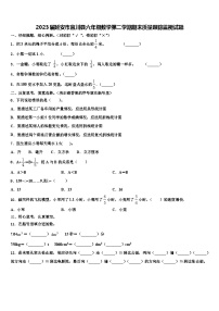 2023届延安市宜川县六年级数学第二学期期末质量跟踪监视试题含解析