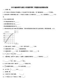 2023届徐州市九里区六年级数学第二学期期末监测模拟试题含解析