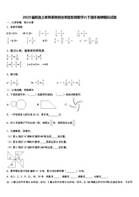 2023届恩施土家族苗族自治州宣恩县数学六下期末调研模拟试题含解析