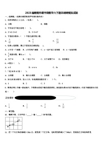 2023届朝阳市建平县数学六下期末调研模拟试题含解析