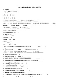 2023届林西县数学六下期末预测试题含解析