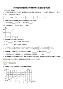 2023届武汉市新洲区六年级数学第二学期期末联考试题含解析