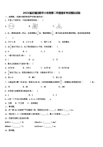 2023届正镶白数学六年级第二学期期末考试模拟试题含解析