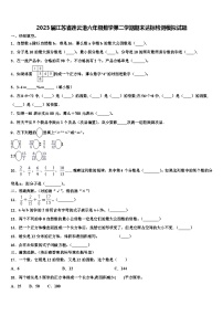 2023届江苏省连云港六年级数学第二学期期末达标检测模拟试题含解析