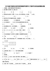 2023届江苏省连云港市苏州外国语学校数学六下期末学业质量监测模拟试题含解析