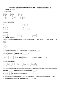 2023届江苏省南通市如皋市数学六年级第二学期期末达标测试试题含解析