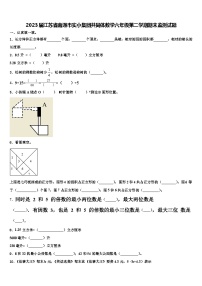 2023届江苏省南通市实小集团共同体数学六年级第二学期期末监测试题含解析