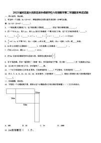 2023届河北省大名县北峰乡卓越学校六年级数学第二学期期末考试试题含解析