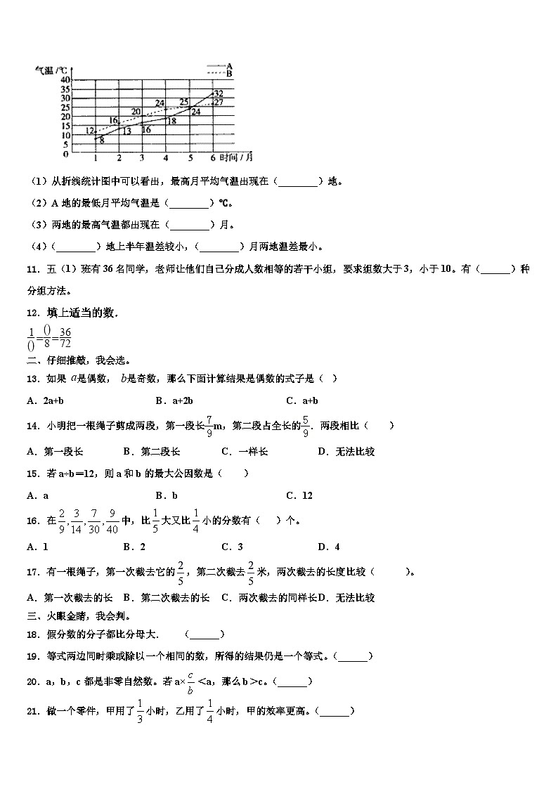 2023届河北省廊坊市安次区六年级数学第二学期期末复习检测模拟试题含解析第2页