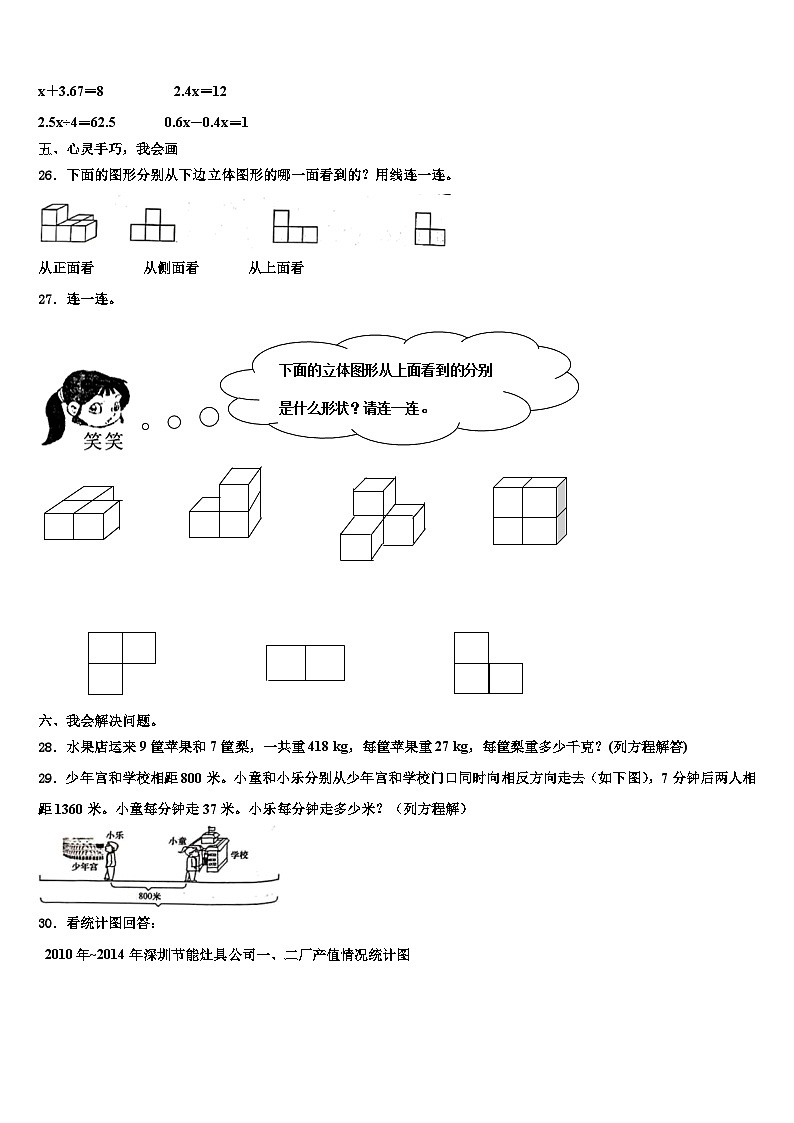 2023届江西省景德镇市珠山区六年级数学第二学期期末达标检测试题含解析第3页