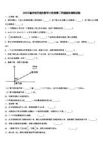 2023届沙依巴克区数学六年级第二学期期末调研试题含解析