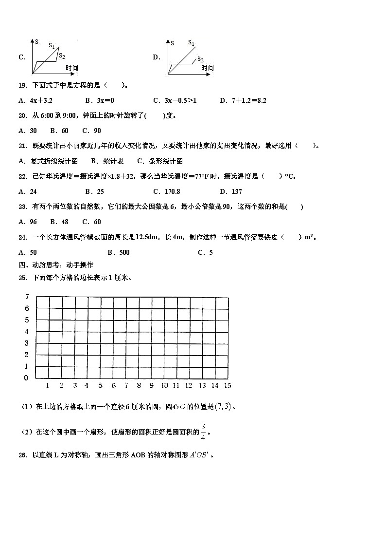 2023届河北省秦皇岛昌黎县靖安学区数学六下期末检测模拟试题含解析03