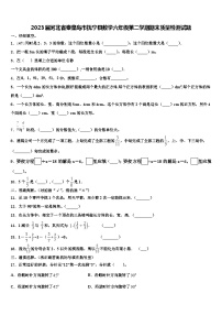 2023届河北省秦皇岛市抚宁县数学六年级第二学期期末质量检测试题含解析